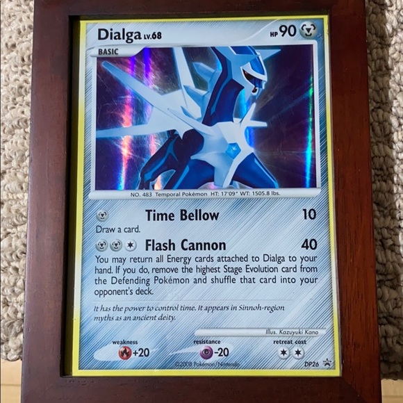 Giant collectible POKÉMON Dialga card for display - Picture 2 of 2